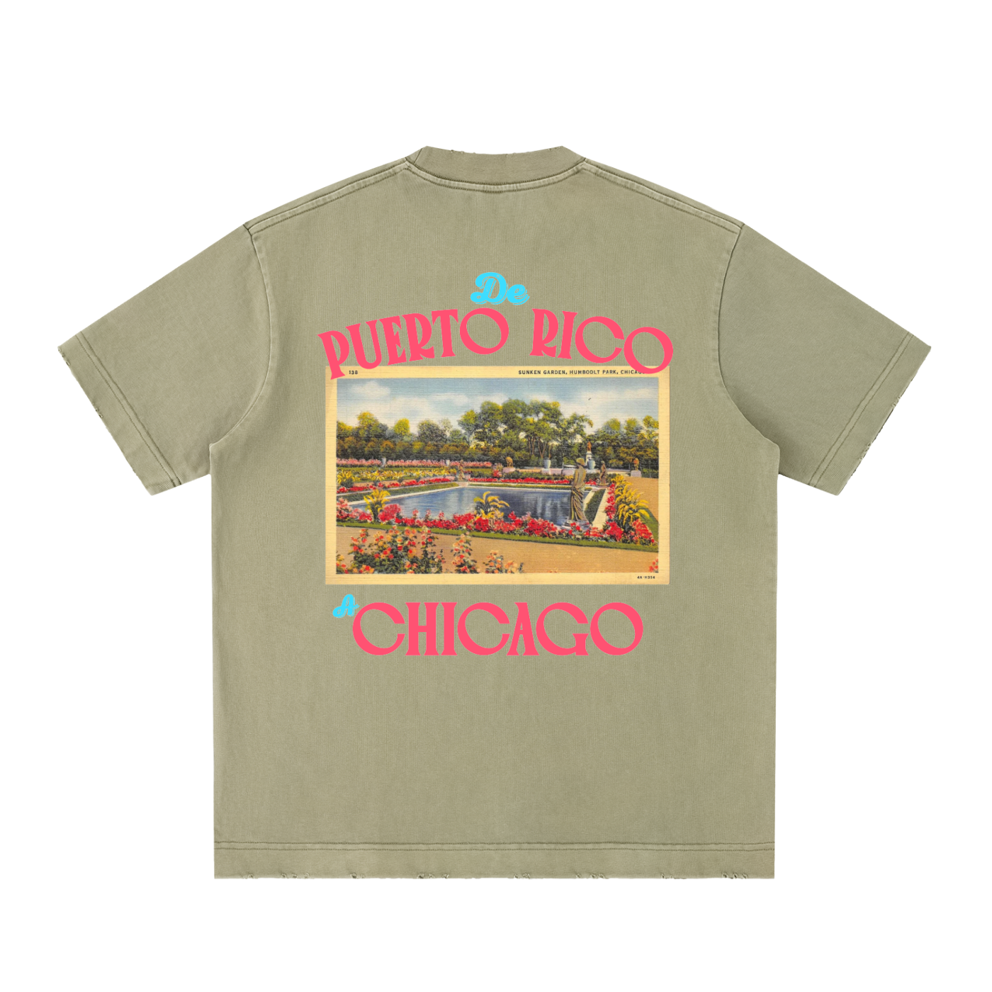 HPU "DE LA PULGA" Sunken Garden Vintage Rock T-Shirt