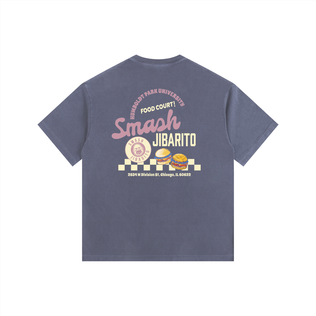 "DINER" TEE PINK VARIANT EXTENDED SIZES