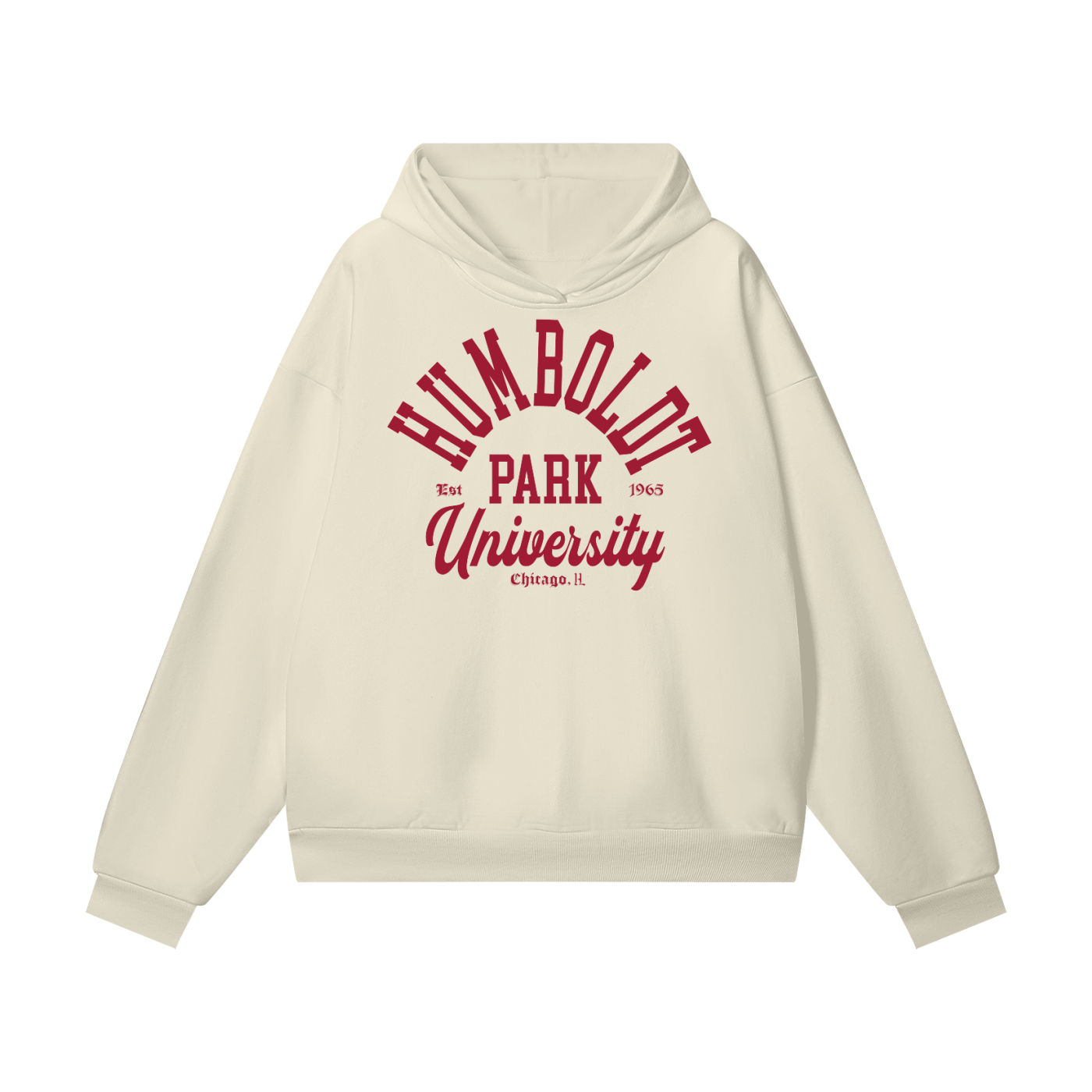 HUMBOLDT PARK UNIVERSITY BONE "GUAYABA" RED HIDDEN POCKETS EXTENDED SIZING