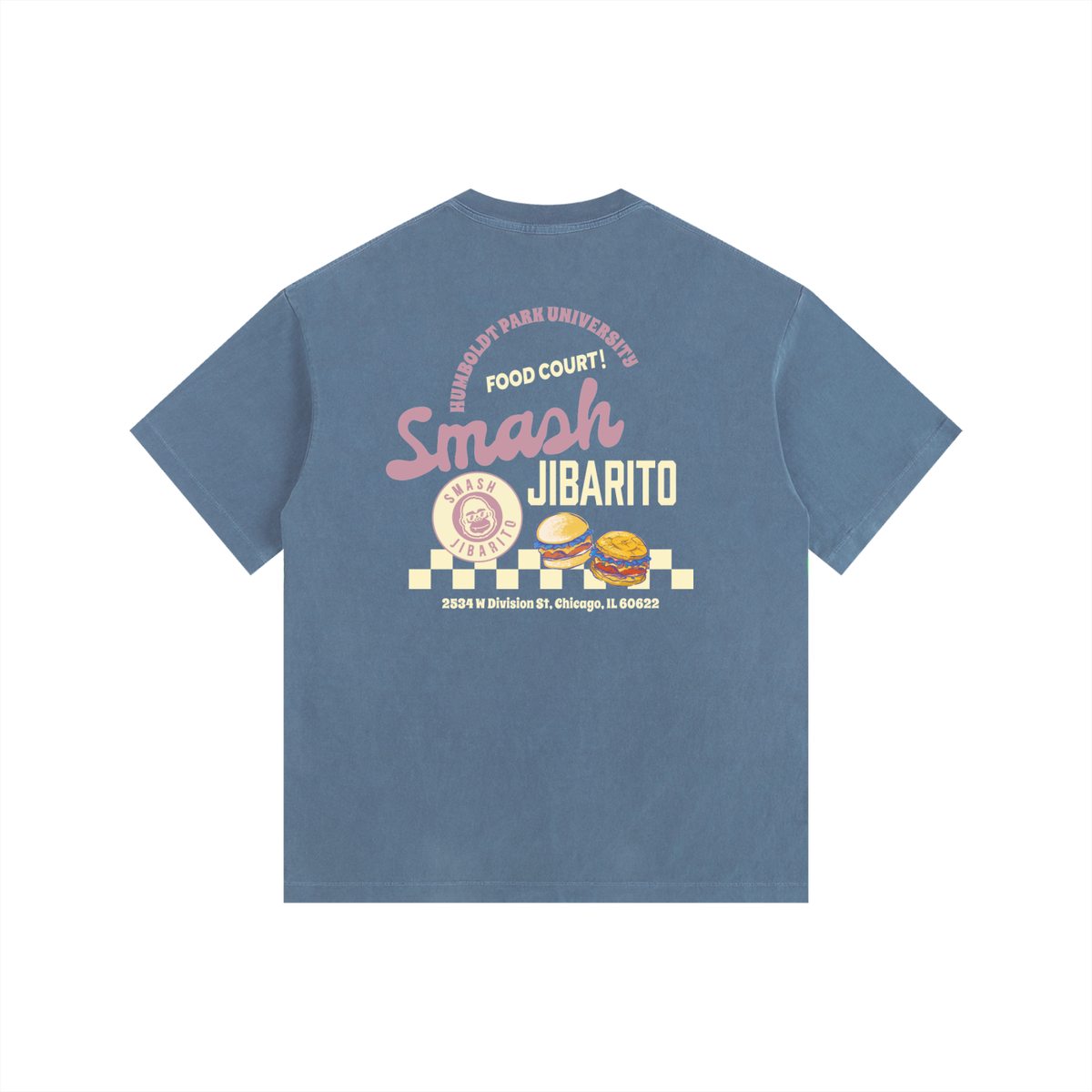"DINER" TEE PINK VARIANT EXTENDED SIZES