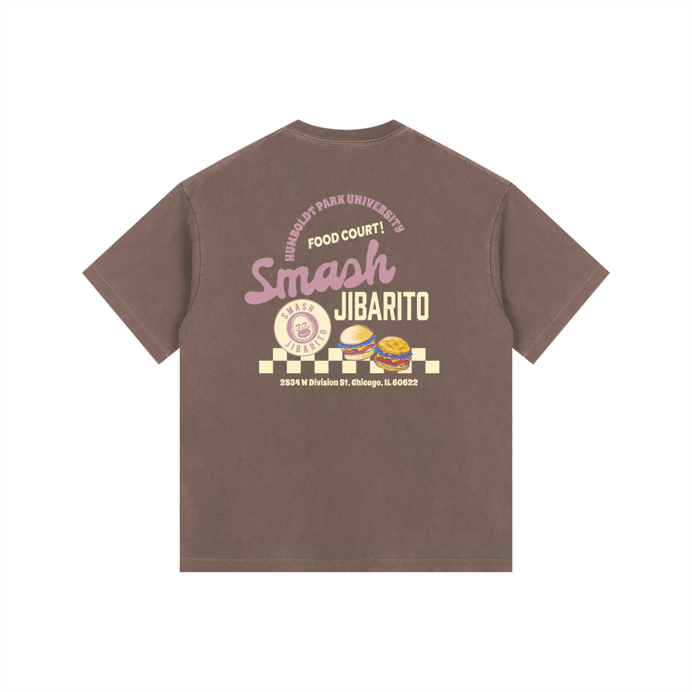 "DINER" TEE PINK VARIANT EXTENDED SIZES