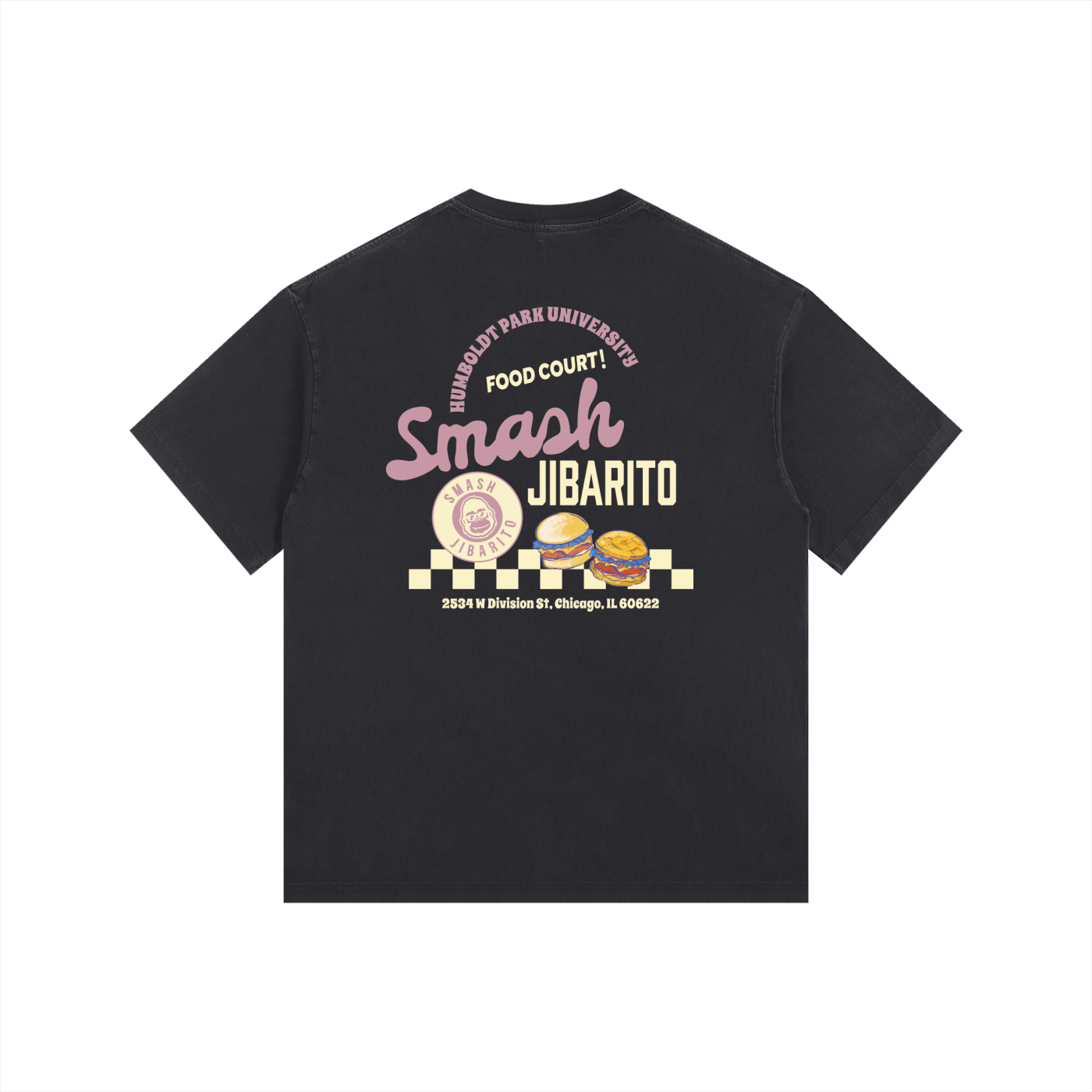 "DINER" TEE PINK VARIANT EXTENDED SIZES