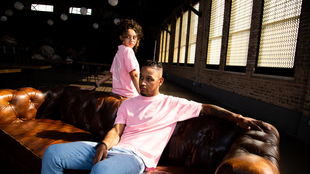 PALE PINK MARSHMALLOW PUFF TOASTY OVERSIZED TEE