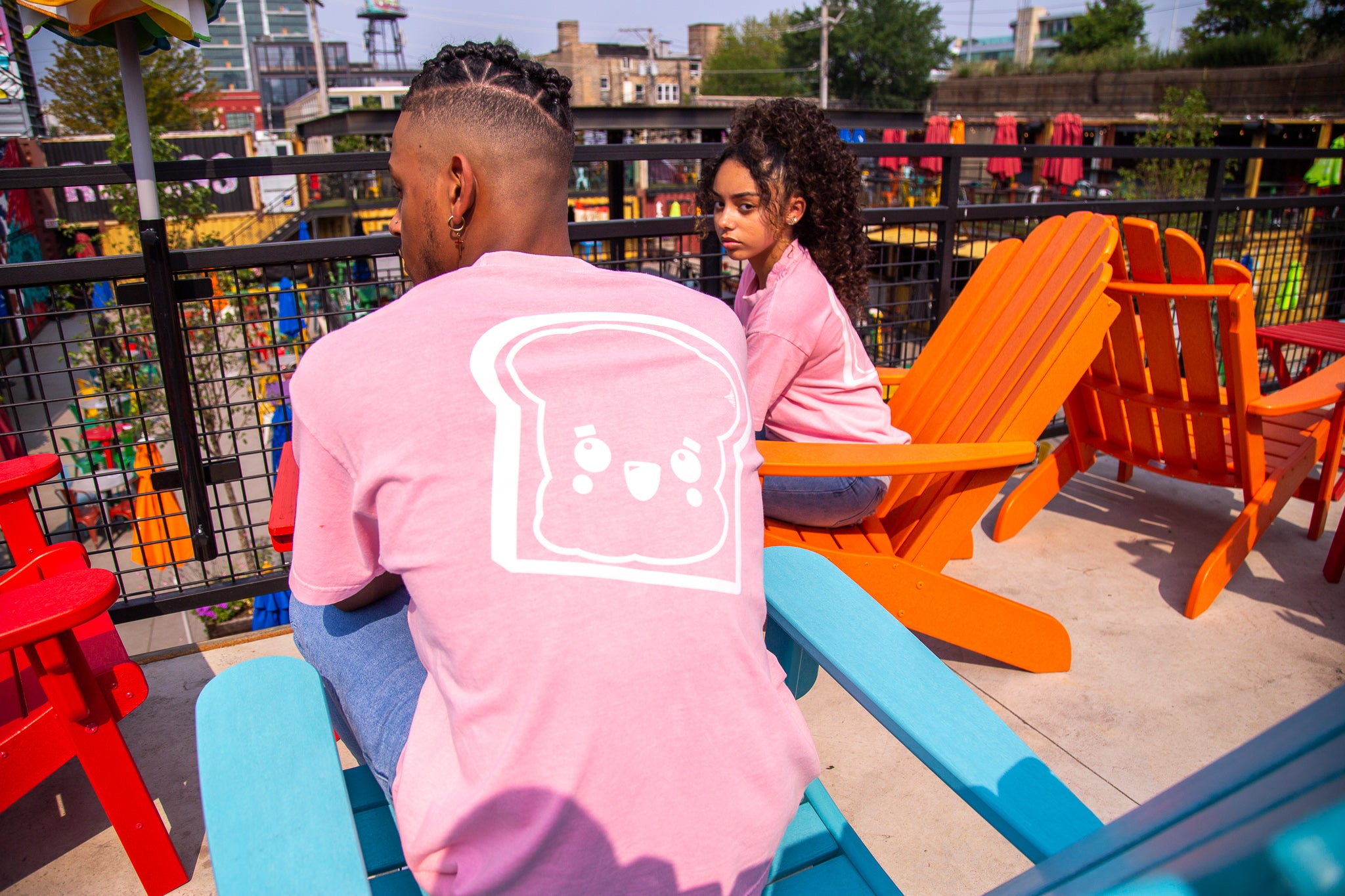 PALE PINK MARSHMALLOW PUFF TOASTY OVERSIZED TEE