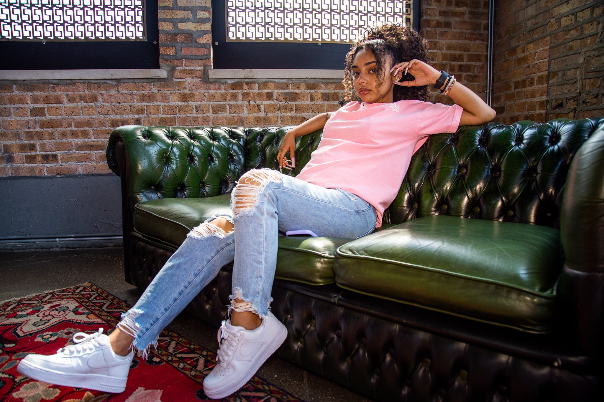PALE PINK MARSHMALLOW PUFF TOASTY OVERSIZED TEE