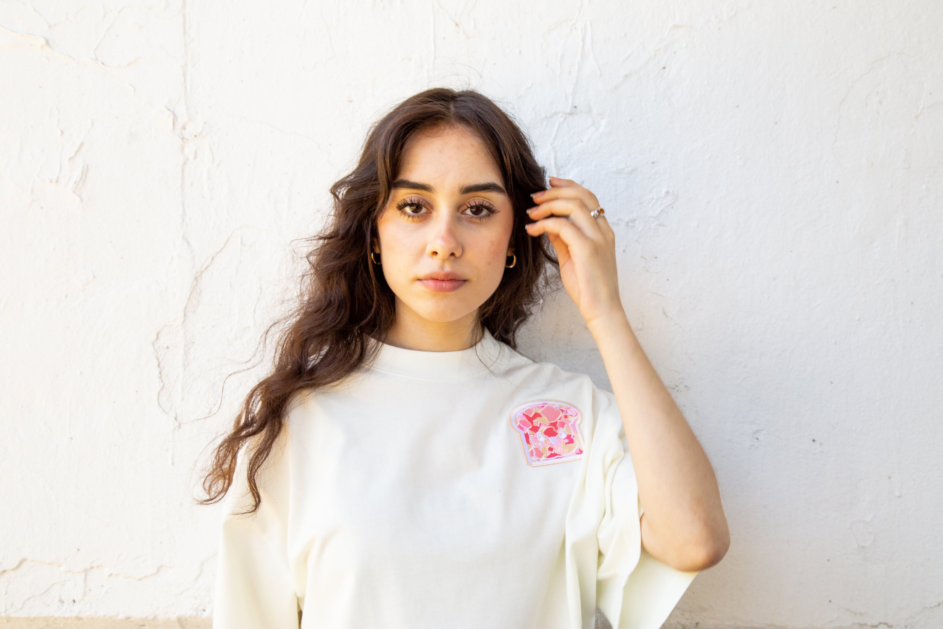 STRAWBERRY VANILLA CREAM EMBROIDERED TOASTY